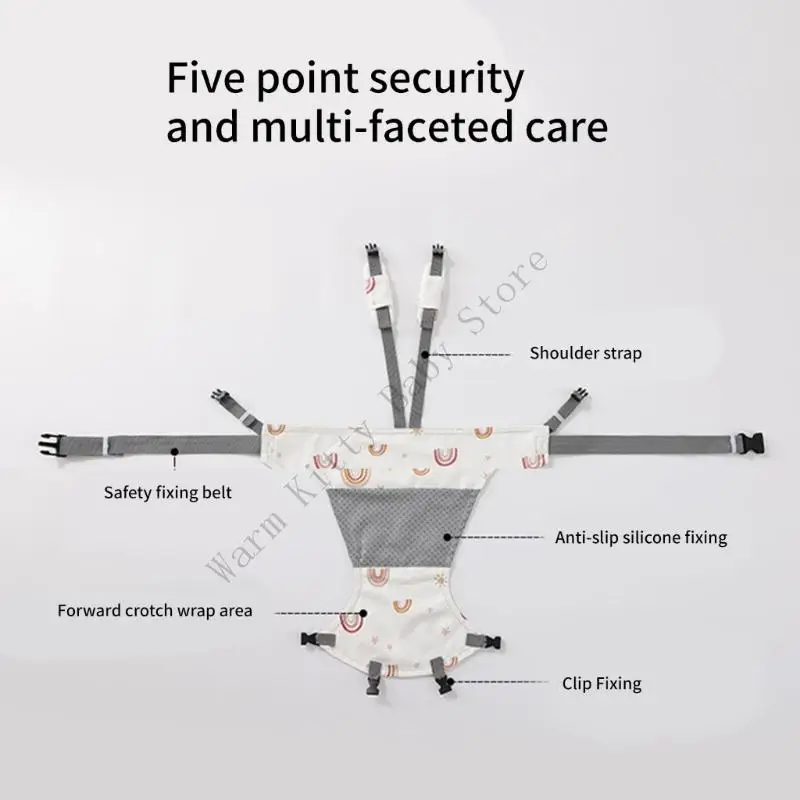Arnés de silla alta portátil para bebé, cinturón con correa de seguridad ajustable, refuerzo de alimentación de bebé, cinturón de seguridad para viaje, hogar, restaurante - imagen 2