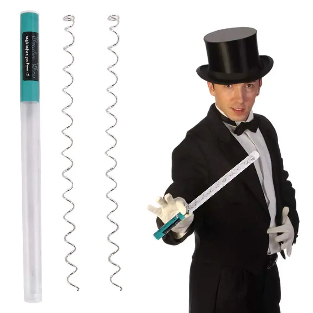Wonder Wire-Accesorios de magia, trucos de magia divertidos, juego de ilusión óptica de ciencia fácil de operar, juguete de oficina en casa para decoración de escritorio