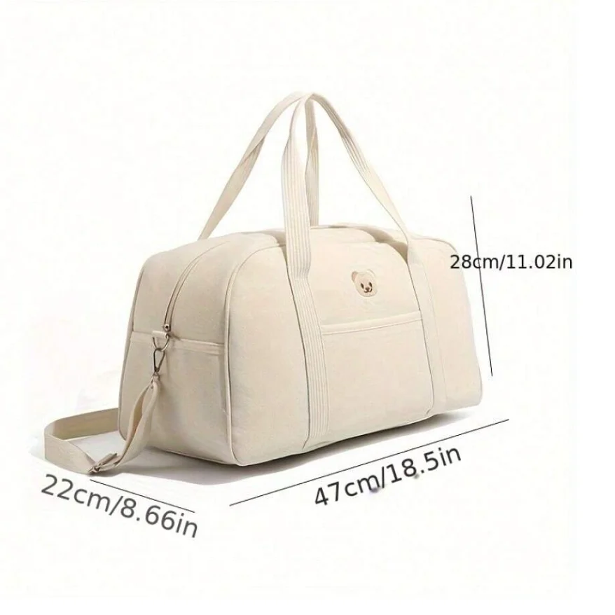 Bolsa de pañales para bebé, bolsas de lona de viaje, bolsa de gimnasio para mujer con equipaje de mano impermeable, bolsas de cabina de aeropuerto, cochecito de mamá, bolsos de maternidad - imagen 2