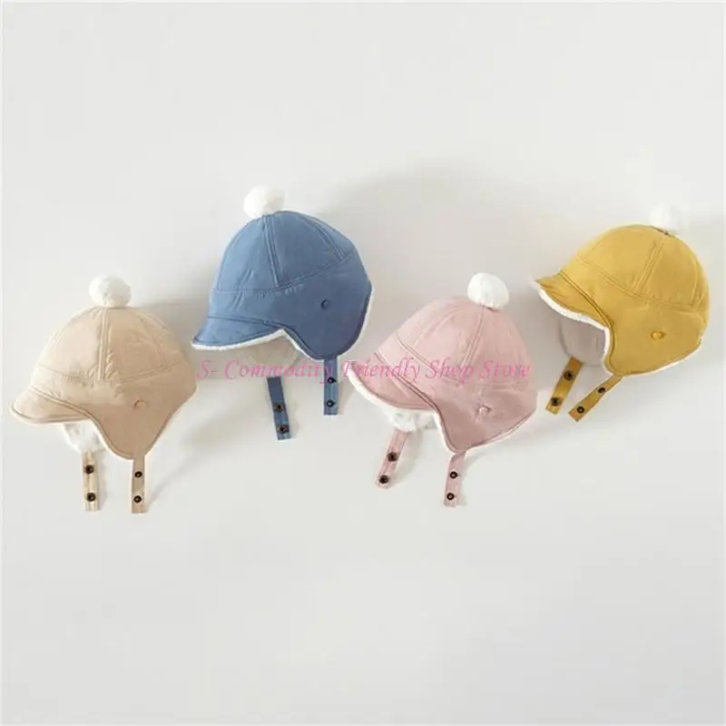 85AE Gorro invernal bebé con protección de orejas y máscara - imagen 5