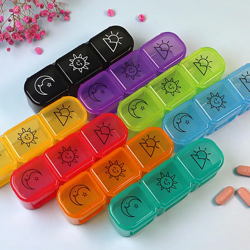 Pastillero bebé organizador de pastillas – estuche viaje medicamentos - imagen 2