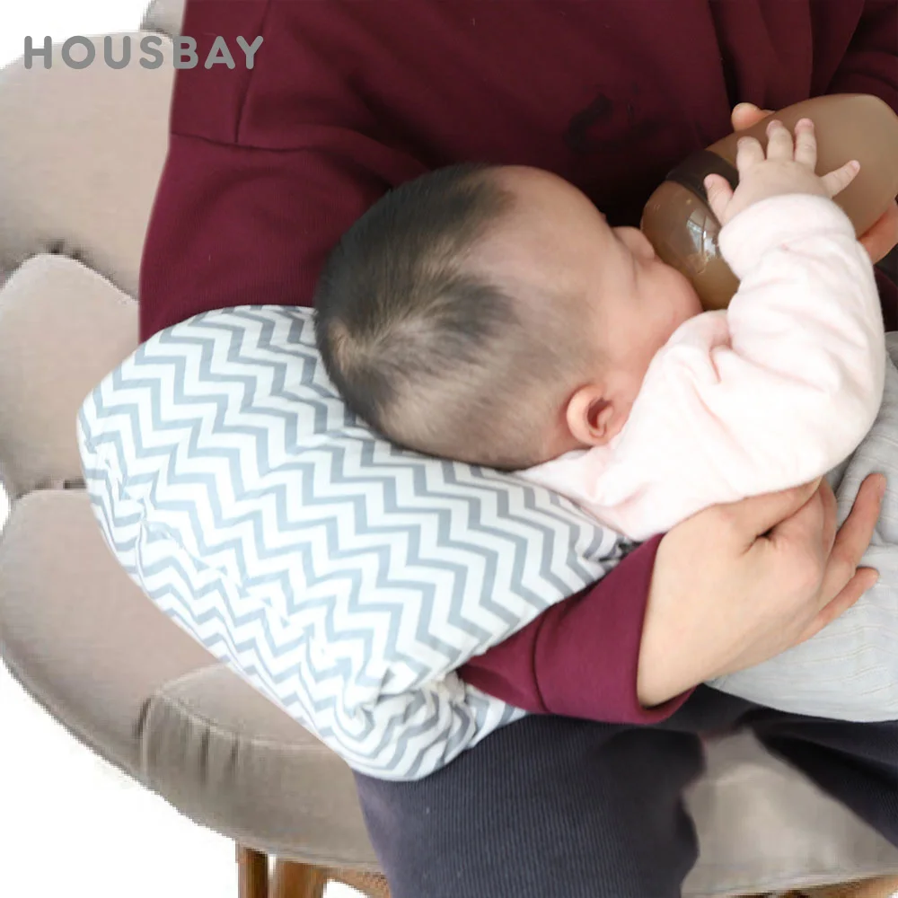 Almohada ajustable de algodón para brazo de lactancia, almohada lavable para lactancia, almohada para lactancia, cojín para brazo