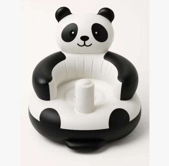 Asiento inflable del baño plegable portátil con soporte respaldo bebé
