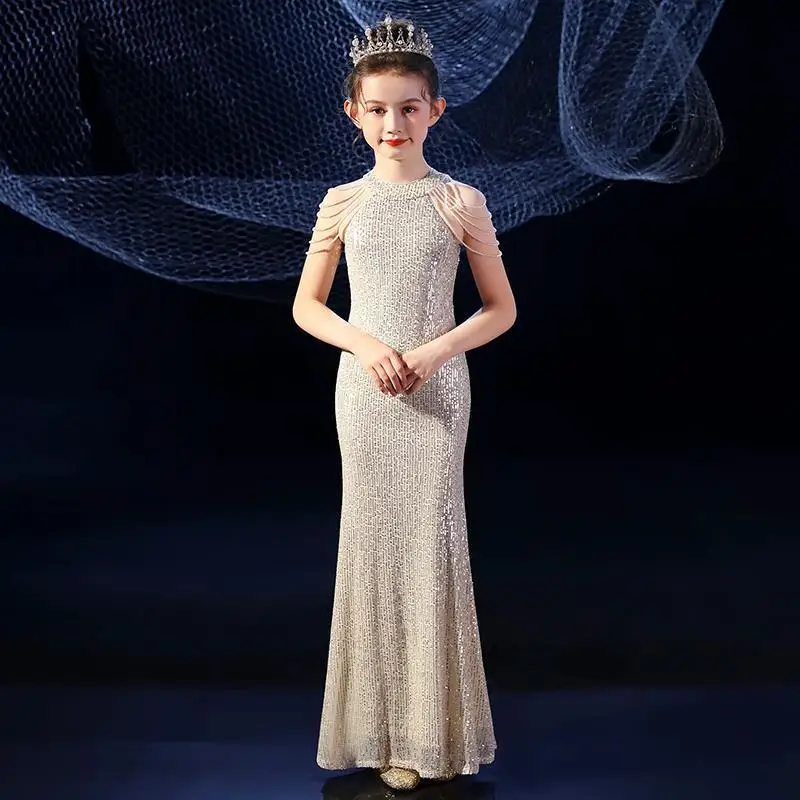 Piano Vestido de princesa con lentejuelas para niños y bebés - imagen 2