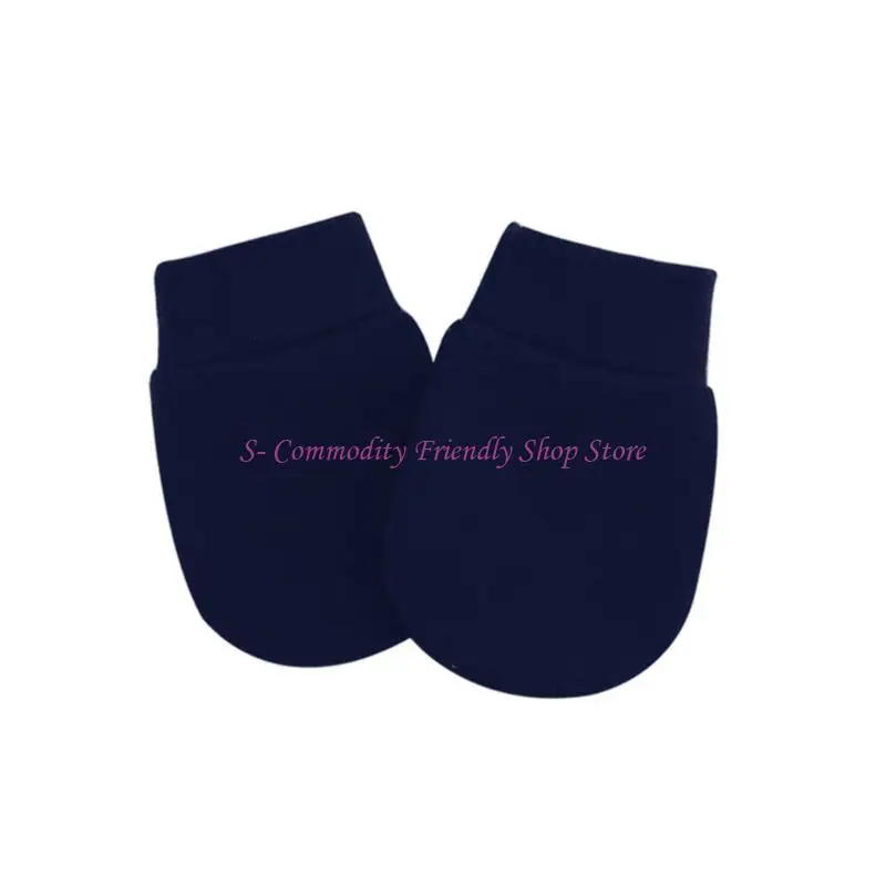 85AE Guantes antiarañazos unisex para recién nacidos, manoplas para bebés, manoplas para amamantar - imagen 2