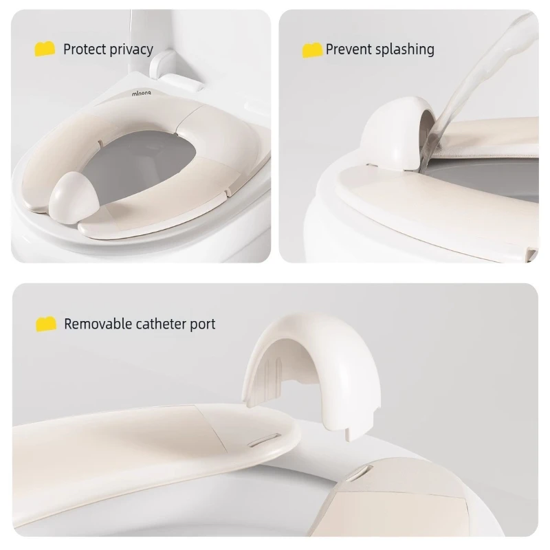 Asiento de inodoro infantil antideslizante para bebés y niños pequeños - imagen 4
