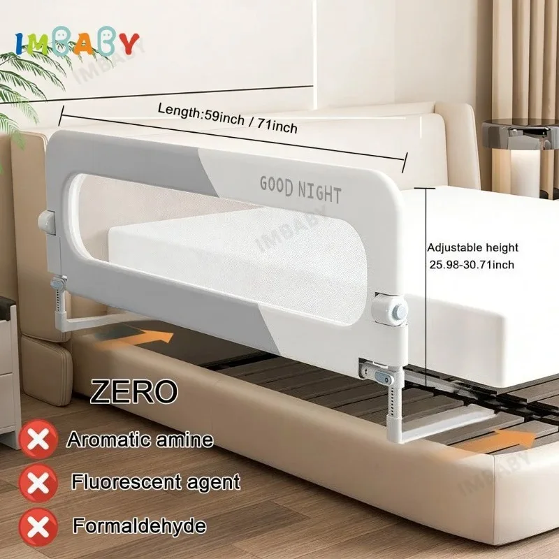 IMBABY Barandilla de seguridad en L – Barrera anticaídas plegable - imagen 3
