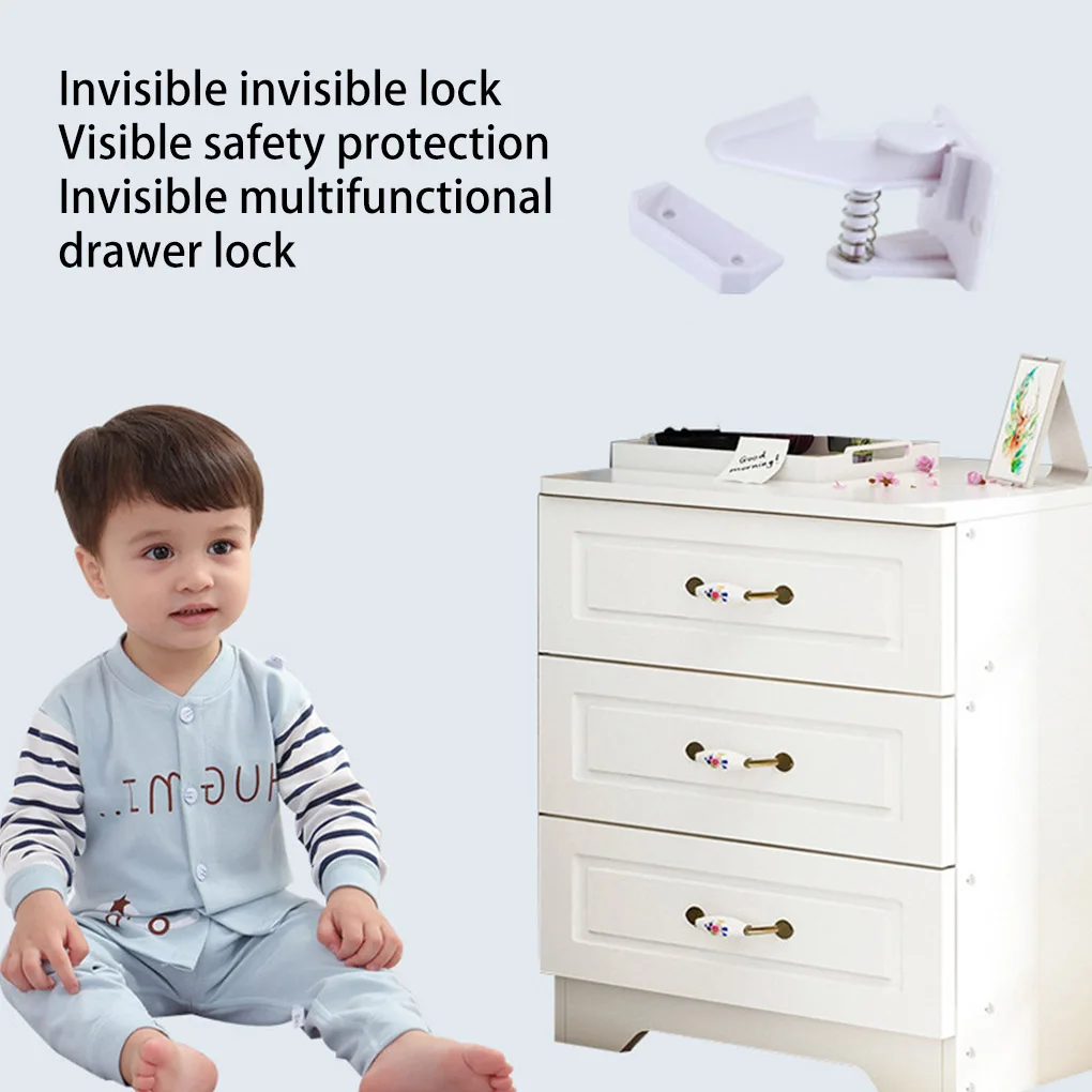 Cerraduras de seguridad para bebés – Protectores de muebles sin perforaciones - imagen 2