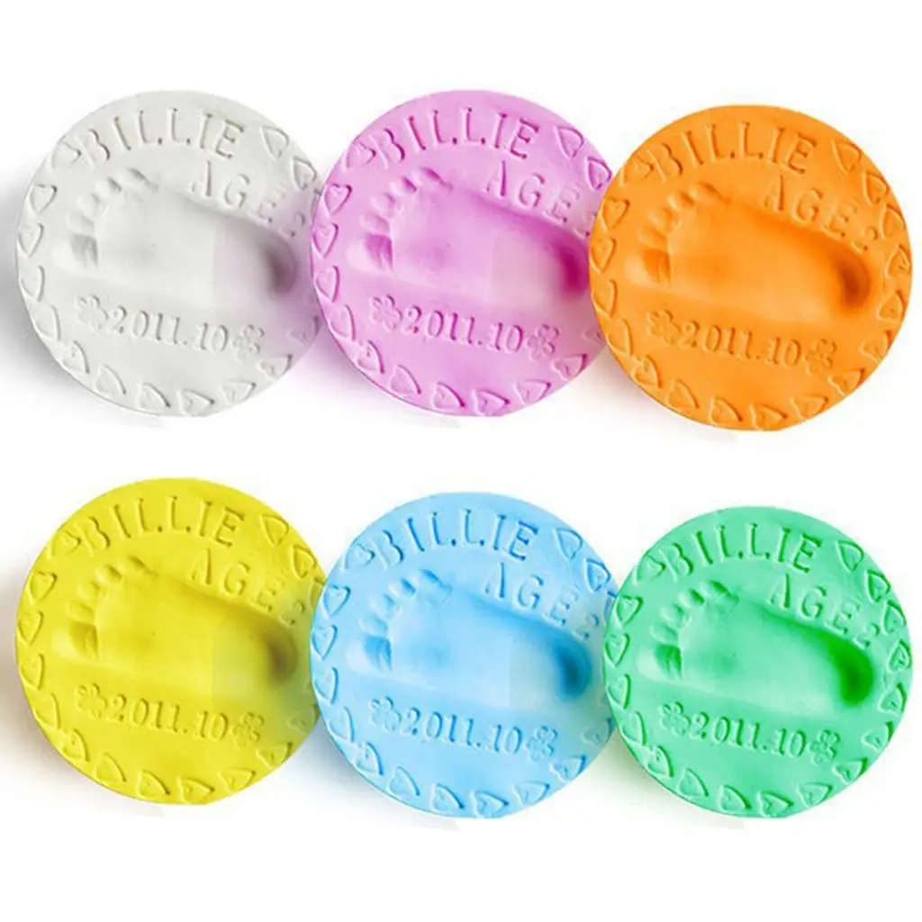 Hand Printing Mud, Drying Soft Clay Handprint Footprint Casting Kit
