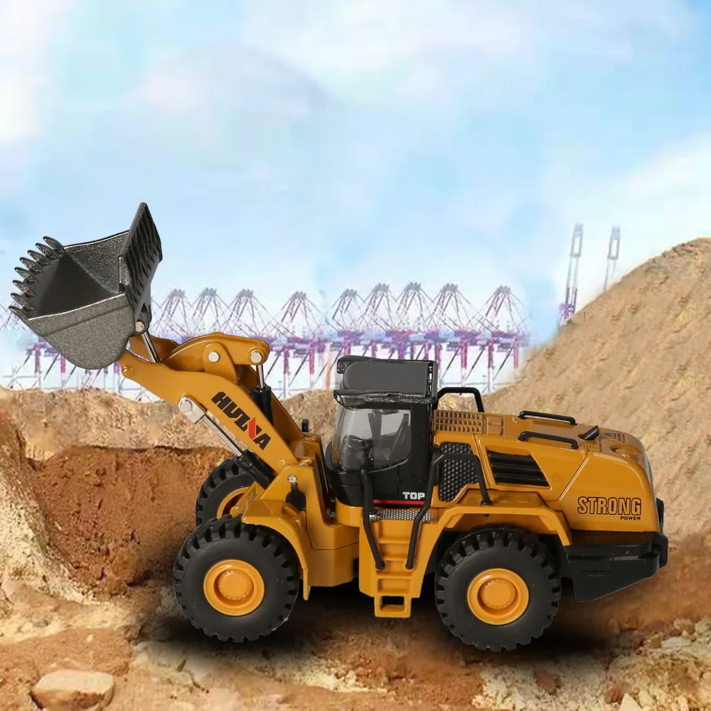 HUINA Excavadora de Juguete 1:60 – Camión Volquete y Bulldozer