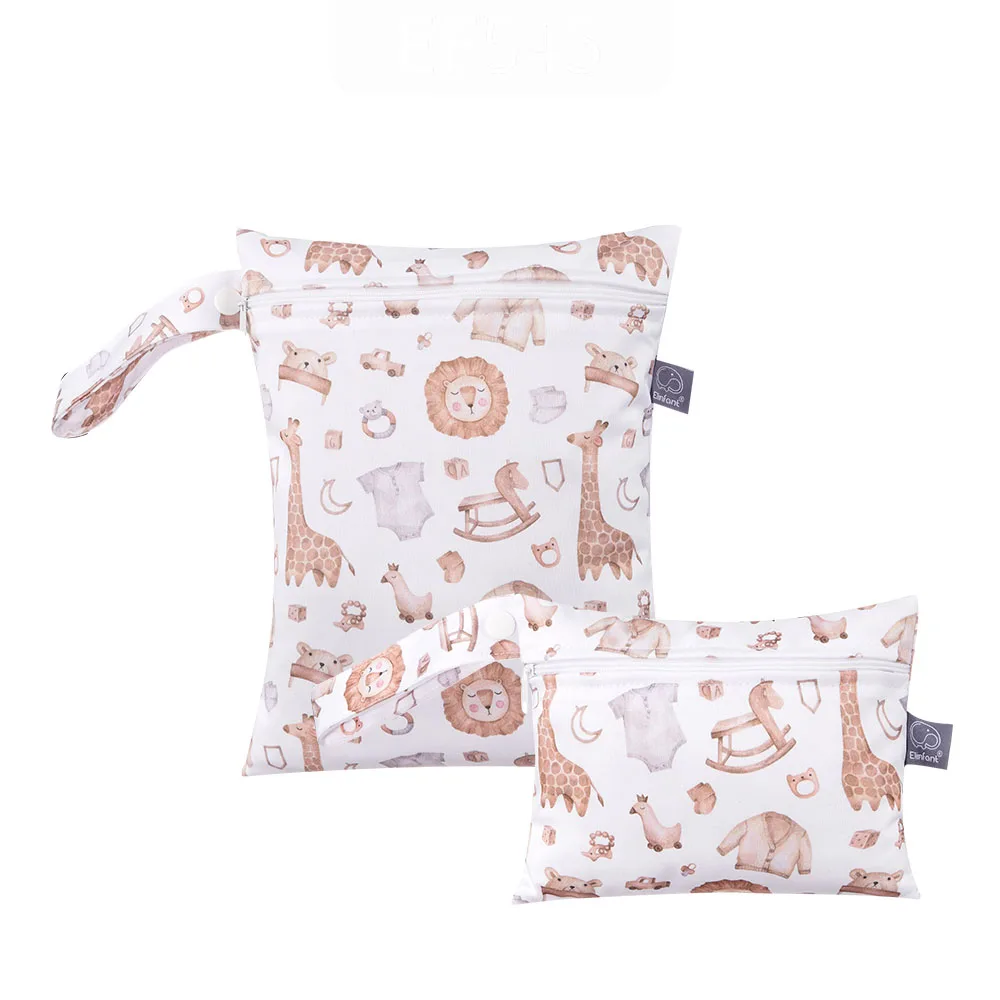 Elinfant-Conjunto de 2 piezas, bolsa de almacenamiento Menstrual, impermeable, 18 cm, 25cm y 18x14cm