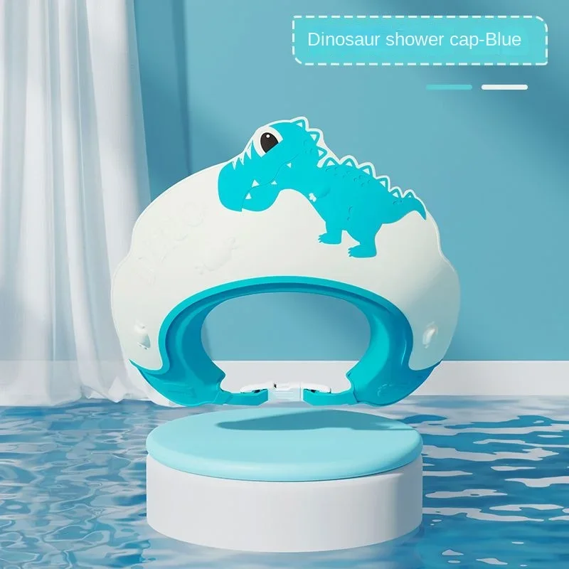 Gorro de baño para bebé – Dinosaurio con orejeras ajustables - imagen 5