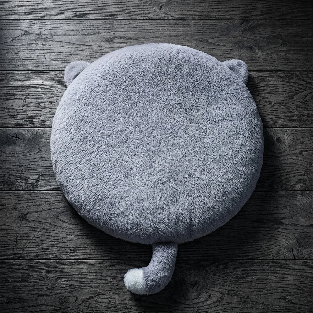 Cojín decorativo infantil de viscoelástica con diseño gatito - imagen 2