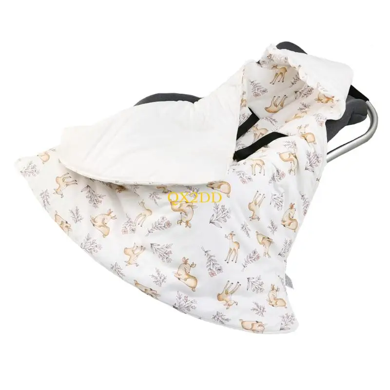 Manta asiento seguridad QX2D Combustible envoltura tela para recién nacidos Cuidado piel sensible - imagen 5