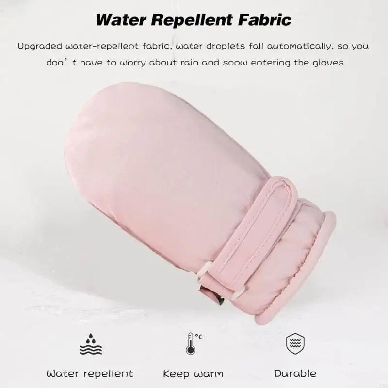 Guantes Térmicos D7YD, guantes esquí gruesos para niños, niños y niñas, guantes para deportes aire libre - imagen 4