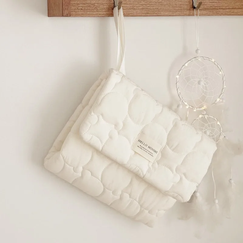 INS Simplicity-alfombrilla para cambiar pañales coreana para recién nacido, funda para cambiador de bebé con oso de dibujos animados, cambiador portátil para bebé