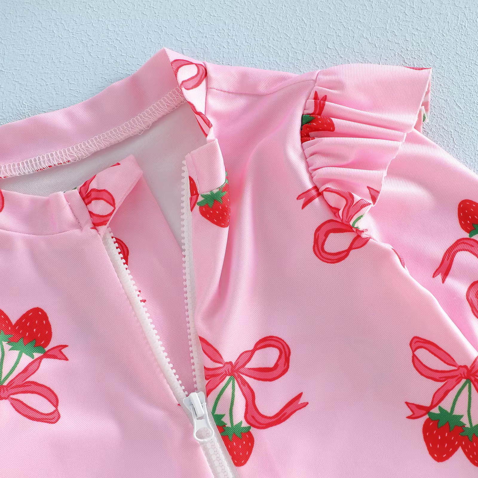 Visgogo Traje de baño 2 piezas para bebé niña con estampado fresa - imagen 4