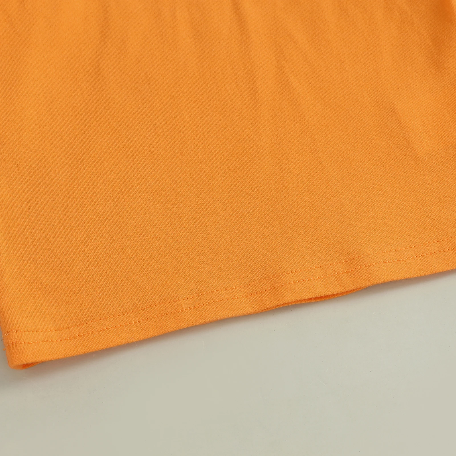 Conjunto de falda para niñas pequeñas, Tops de manga larga de Color sólido y falda general con tirantes a cuadros con patrón de fantasma, traje de Halloween de 2 uds. - imagen 4