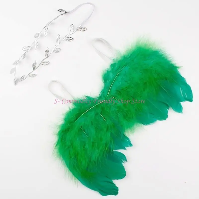 85ae Valentín Día disfraces Baby Hojas recién nacidos Diadenta cosplay cosplay Fotografía Autbit Baby Girl - imagen 3