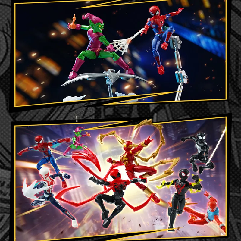 Keeppley Spider-Man: No Way Home ‌   Araña de hierro, araña escarlata, Miles Morales, duende verde, figura de Anime, juguetes de bloques de construcción, regalos - imagen 5