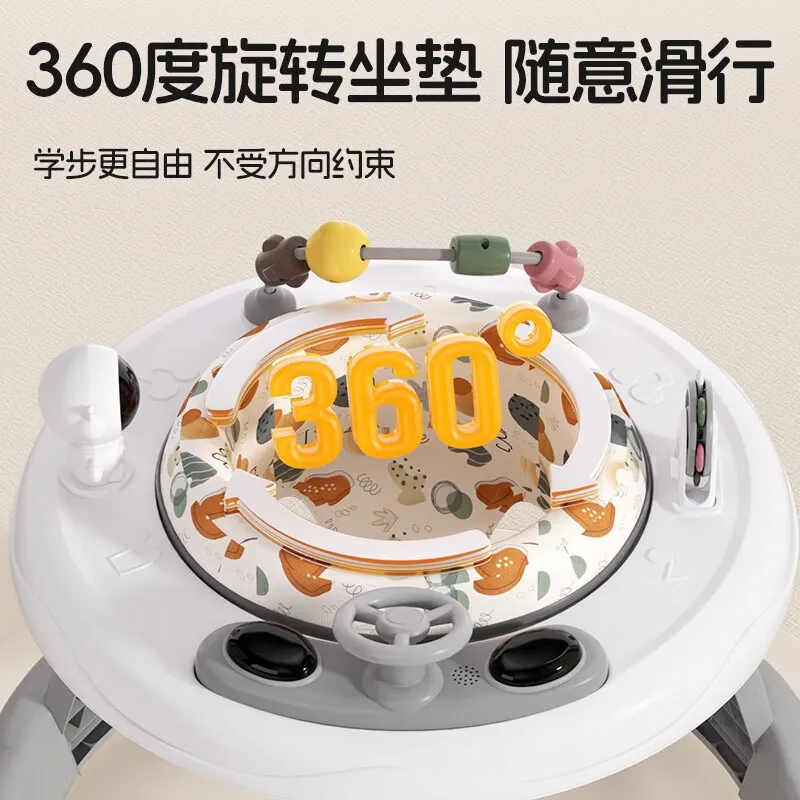 Andador de bebé multifuncional anti-o-pierna, andador de bebé antivuelco anticaída, andador de bebé con rueda - imagen 3