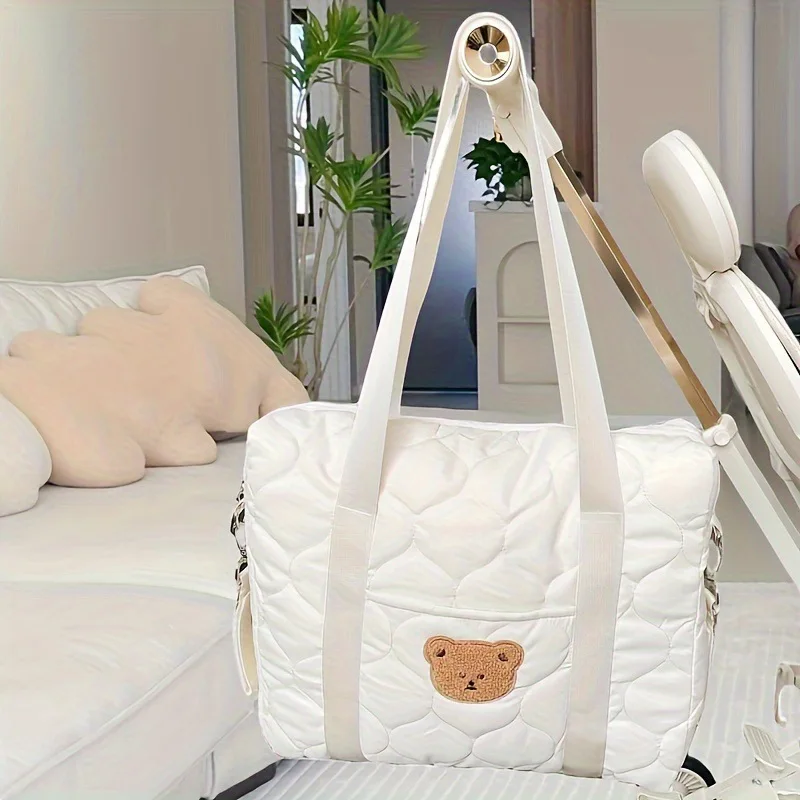 Bolso maternal multifuncional con organizador para cochecito de bebé - imagen 4