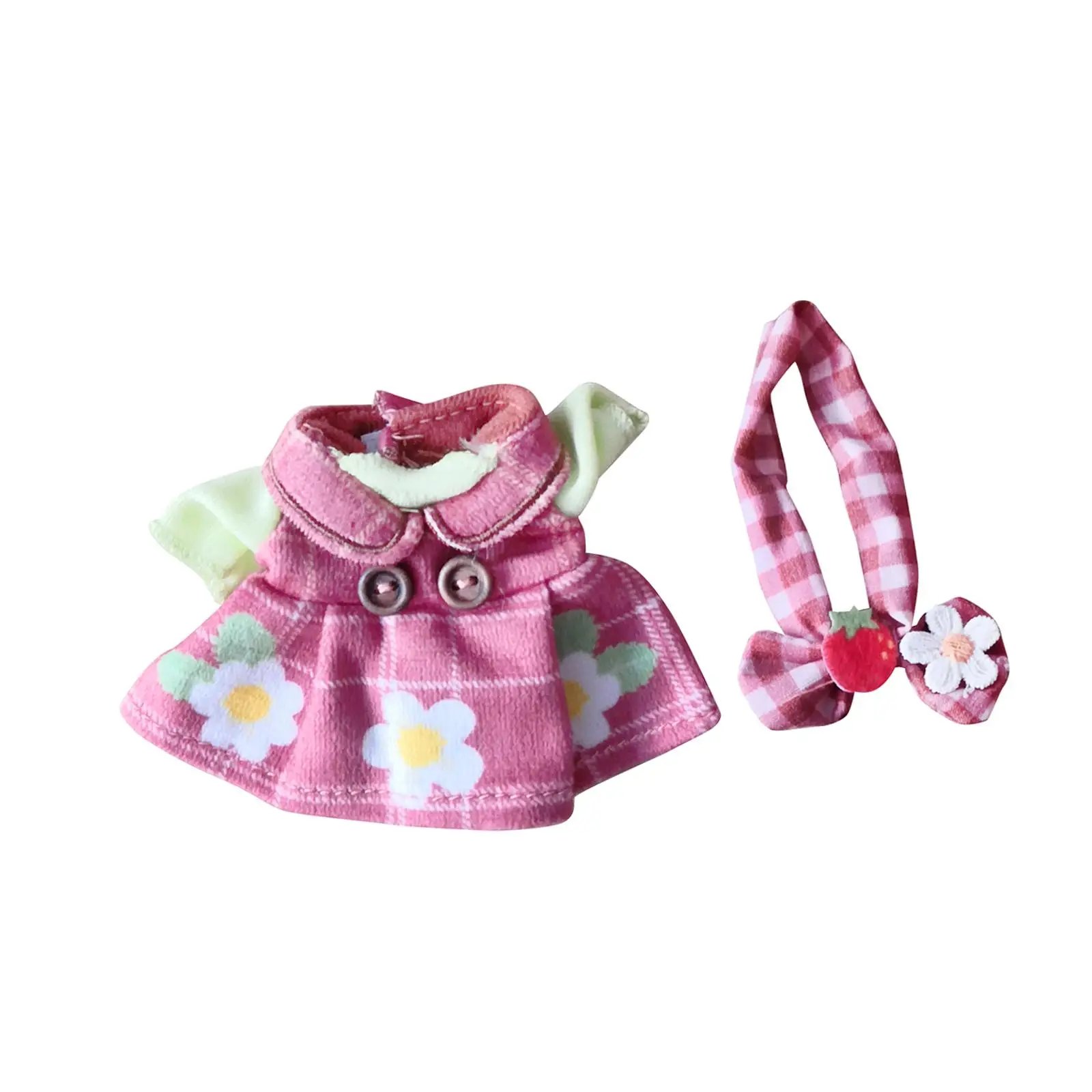 17cm Plush Doll Clothes Photo Props Plush Doll Accessories Stylish Dress up