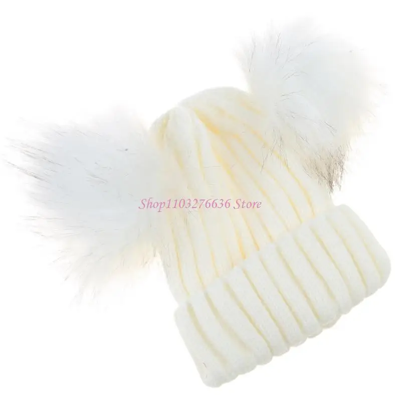 R6FD Gorro infantil transpirable con pompon para ninos 1-6 anos suave - imagen 5