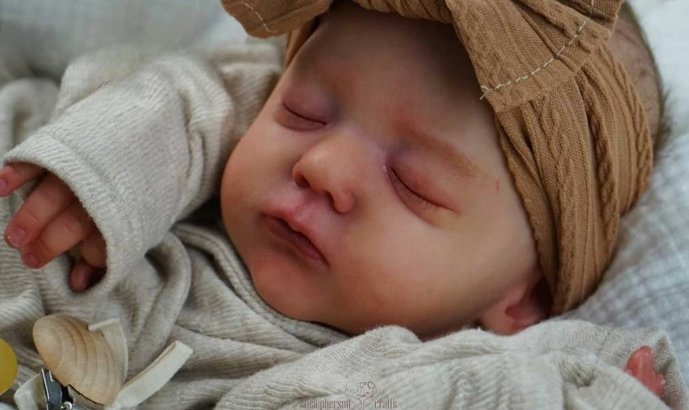 Muñeca reborn Alessia pintada a mano con venas realistas NPK - imagen 3