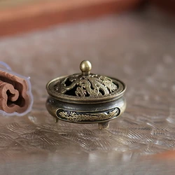 Quemador de incienso de cobre antiguo – aroma duradero para casa