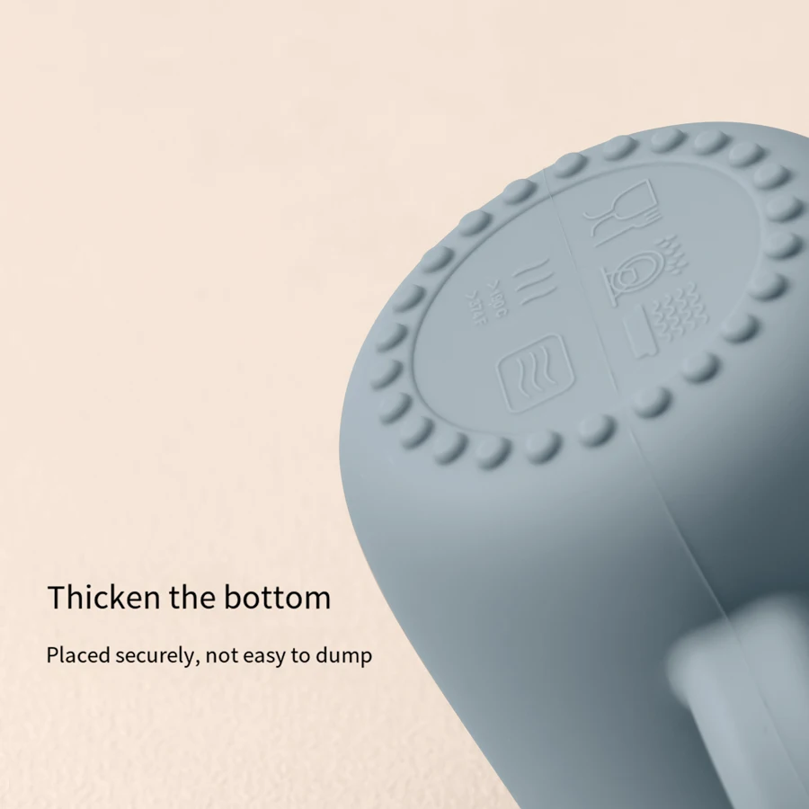 Taza de silicona para bebé, botella de agua portátil con doble ASA, a prueba de fugas, artículos para trianete, vajilla para bebé, 1 unidad - imagen 5