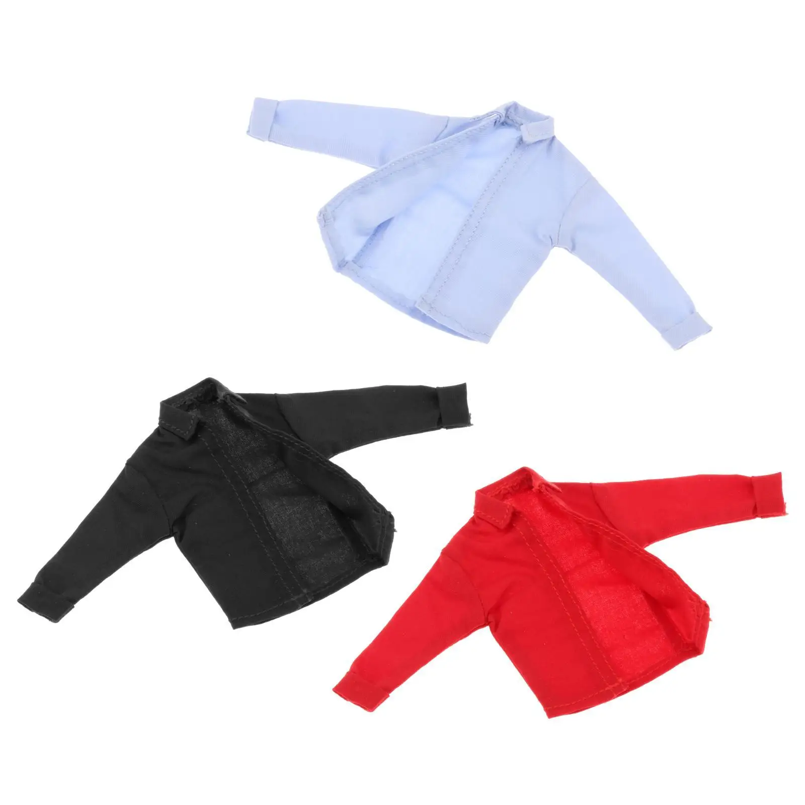 Camisa miniatura a escala 1:12 para figuras, accesorio de atuendo para modelos de 6 pulgadas - imagen 4