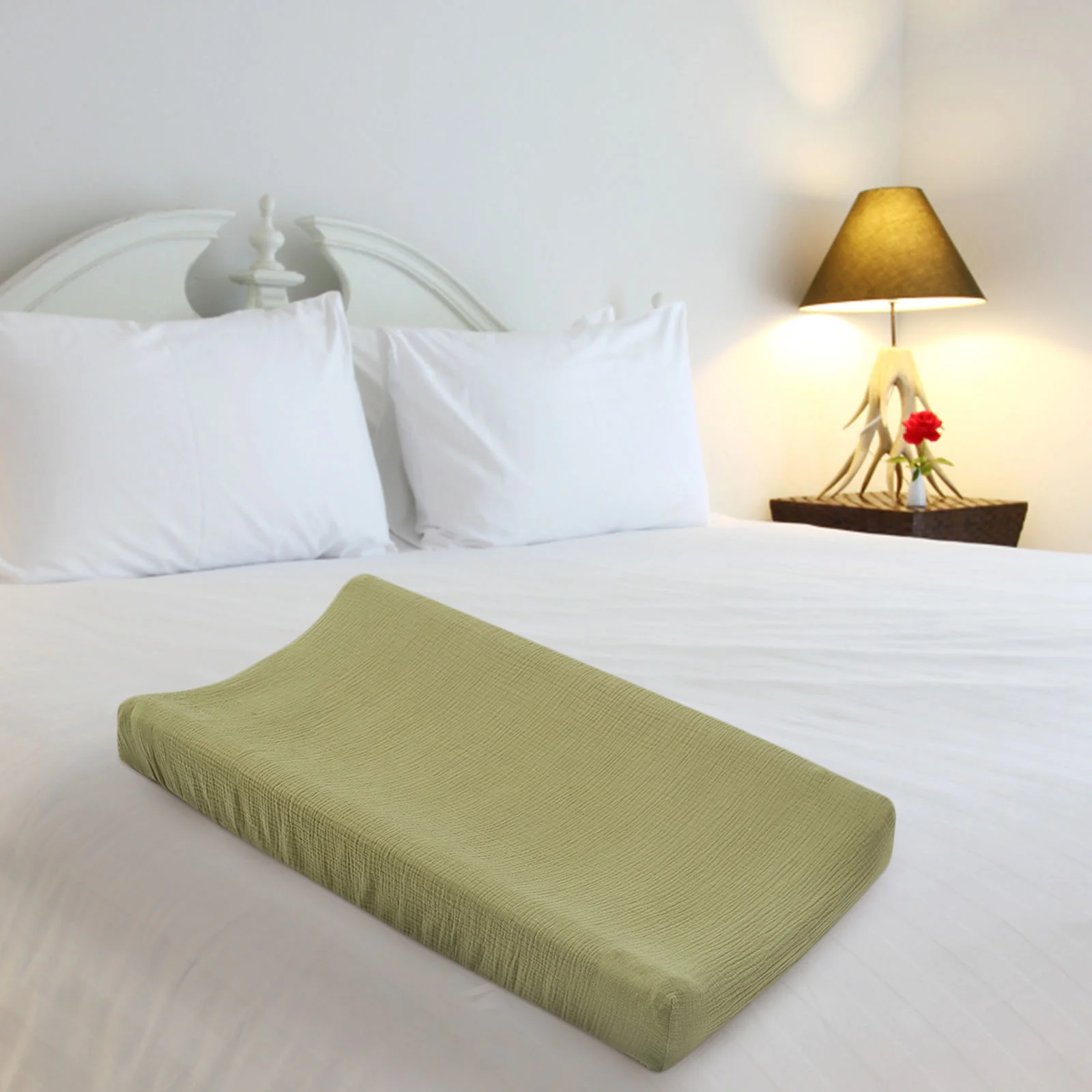 Funda para cambiador de bebé de algodón y muselina, cambiador suave lavable extraíble, sábana para cambiar pañales, sábanas de algodón para niños - imagen 5