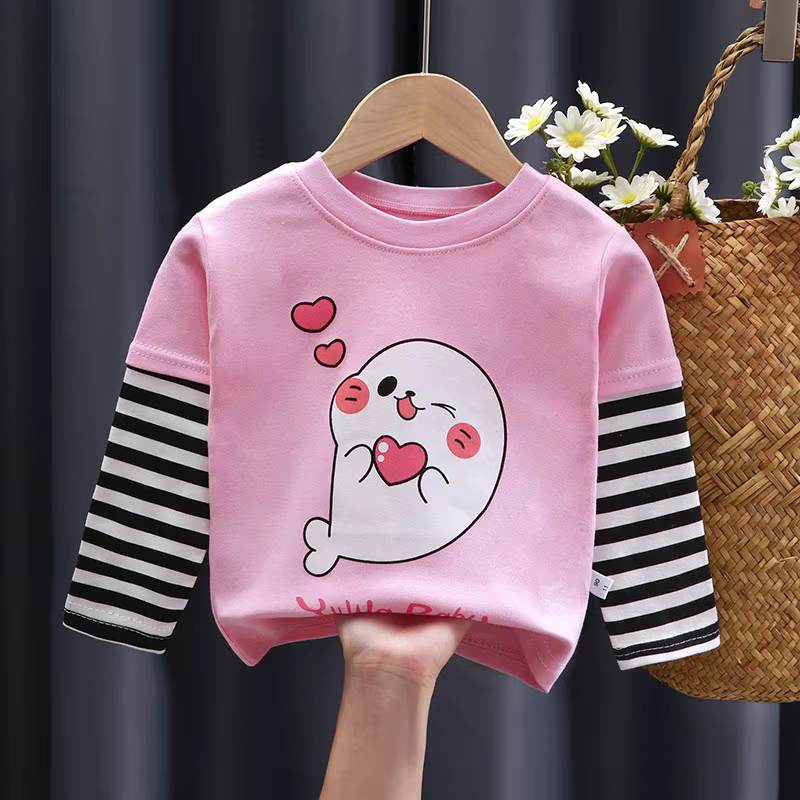 Sudadera de algodón a rayas con dibujos animados para niño - imagen 5