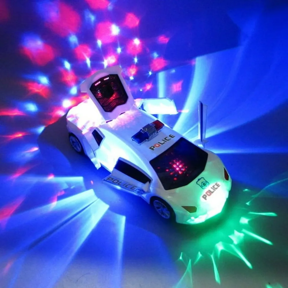 Kids Police Car Toy with Sound & LED Light Openable Door Universal Wheel Patrol Cop Play Vehicle Toy for Toddlers Boys Girls - imagen 4
