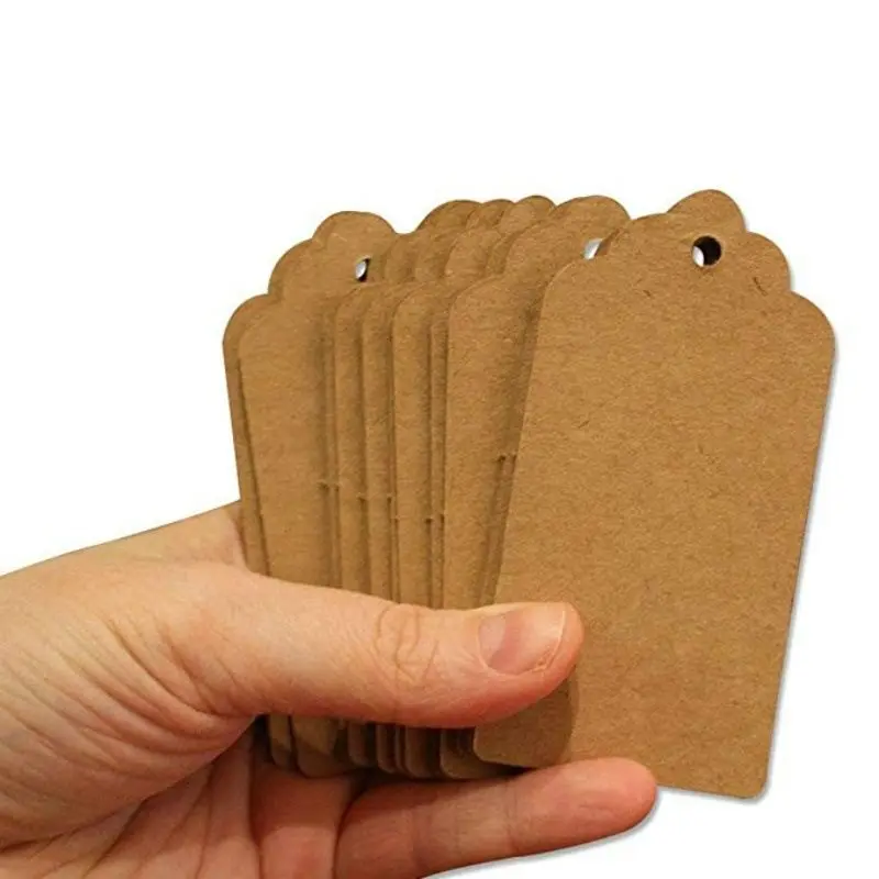 Bolsa OPP con 100 etiquetas Kraft
