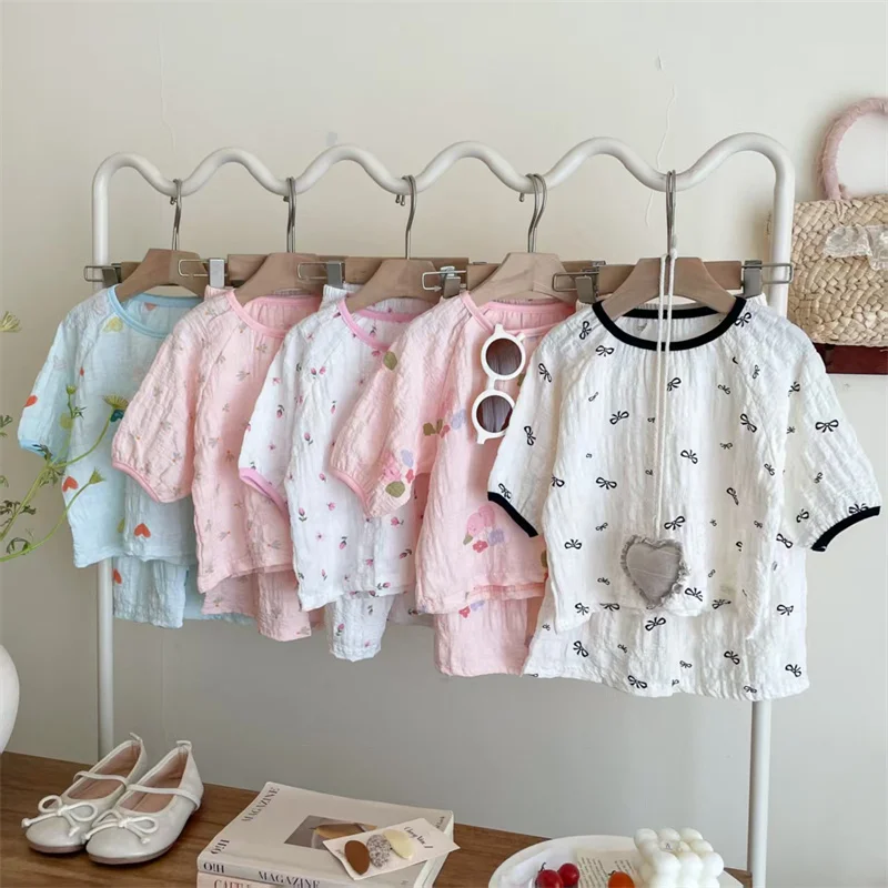 Pijama verano infantil con estampado – Top y pantalón corto ligero - imagen 2