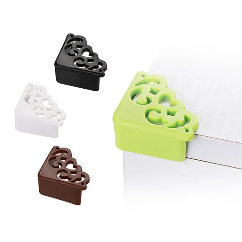 Protector de esquina de silicona con patrón de flores para niños, cubierta de protección de borde de seguridad, suave, ahuecado, seguro para bebés, niños, mesa, escritorio, 4 unidades por lote - imagen 3