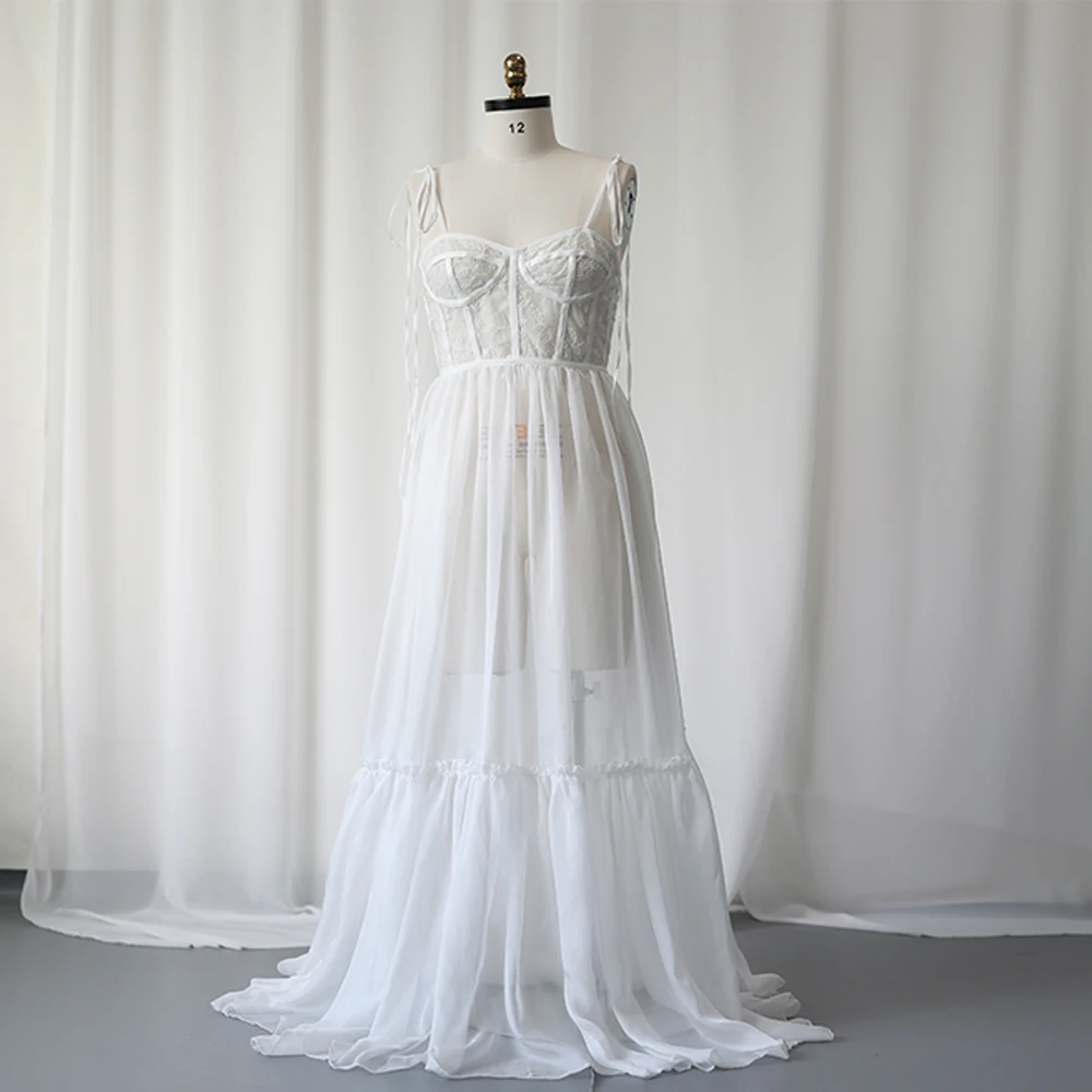 Vestido premamá de encaje para fiesta prenatal - imagen 5