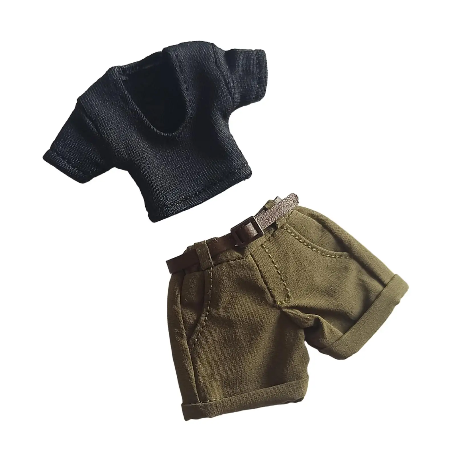 1:12 Action Figures Clothing with Belt Kids Adults Gifts Accessories Miniature Model 6
