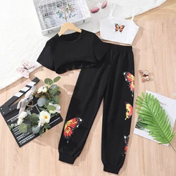 Conjunto verano niña con pants mariposa