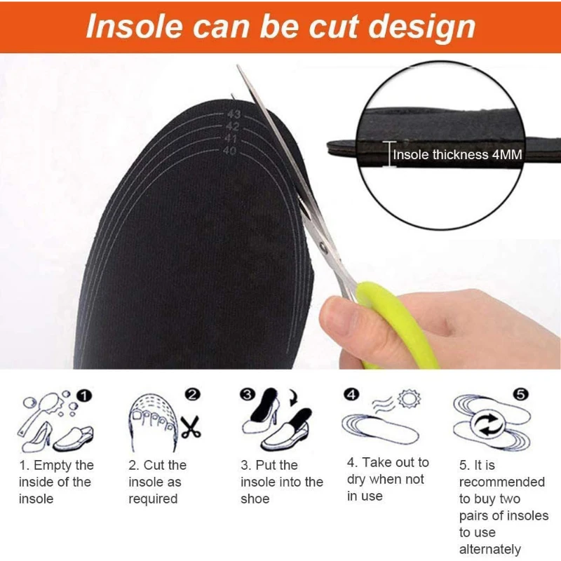Plantillas calentadas recargables USB para niños – Tallas 35-46 - imagen 4