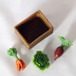 Casa de muñecas con granja de verduras – Mini huerto de juguete