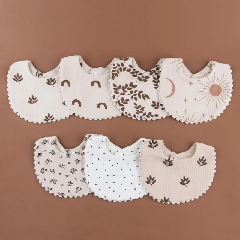 Toalla estampada D7YD para niños Unisex, regalos babeantes para recién nacidos, paño suave para eructar, toalla alimentación - imagen 3