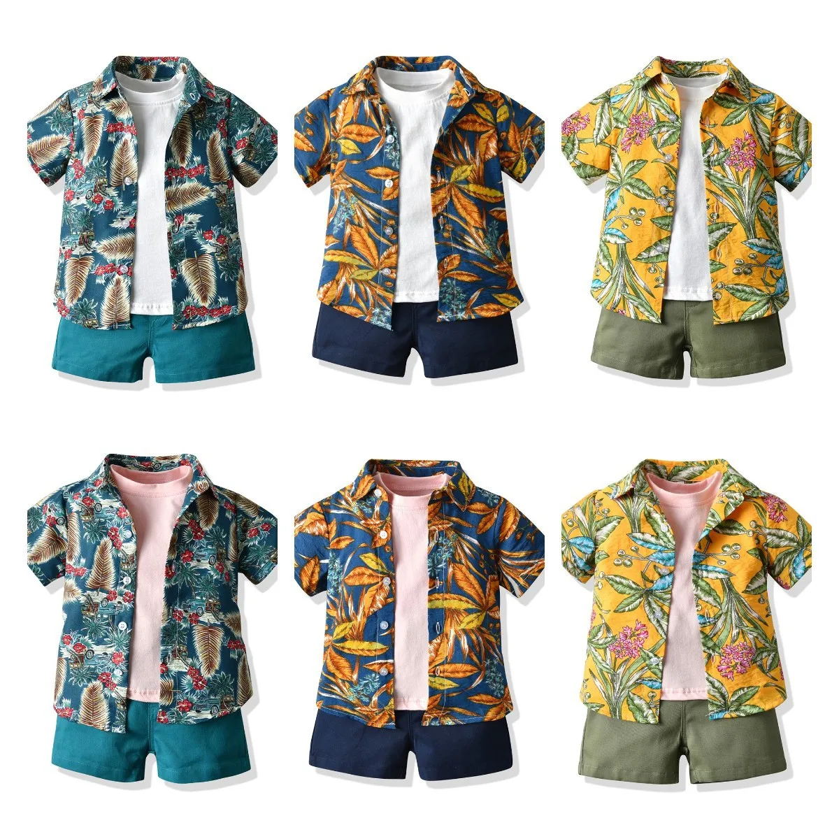 Conjunto de algodón para niño – Estilo fresco de verano