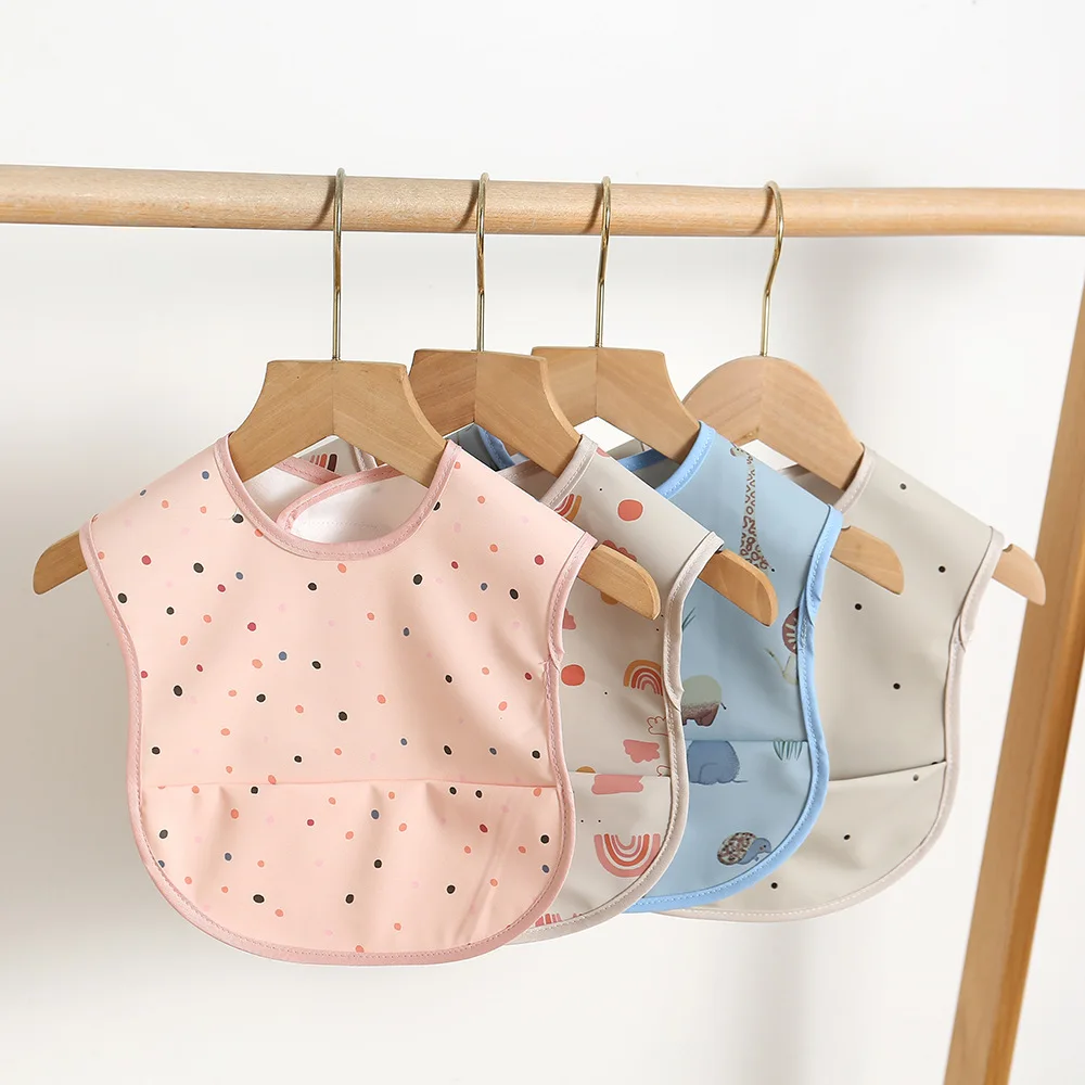 Baberos impermeables de dibujos animados para bebé, toallita suave, delantal de alimentación sin mangas, babero, paño para eructar para niños pequeños, Baberos Bandana para niñas - imagen 5