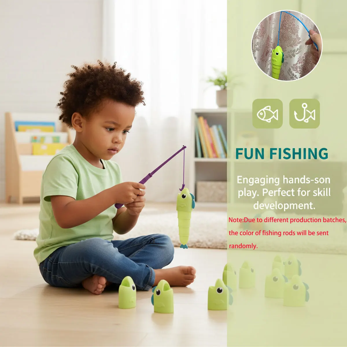 Juego de Pesca Interactivo con Caña – Educativo para Niños