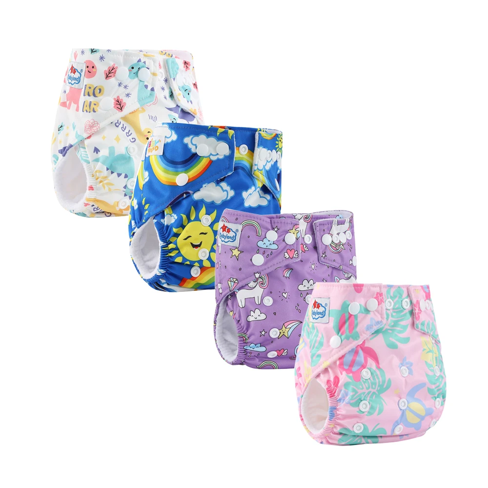 Babyland Pañales de tela reutilizables ecológicos y lavables - imagen 4