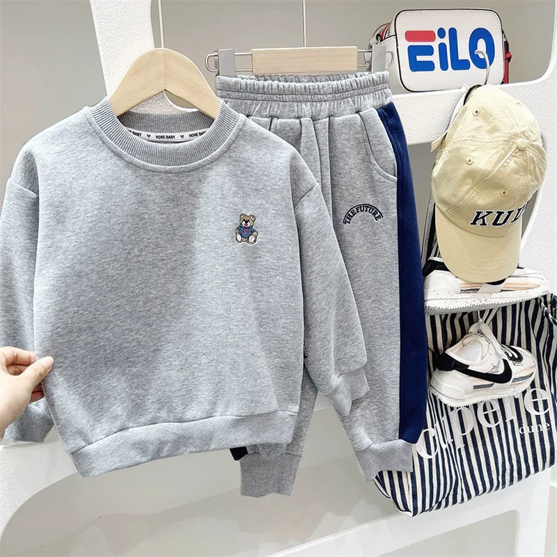 Chándal niño de sudadera y pantalón largo de otoño – cómodo - imagen 3