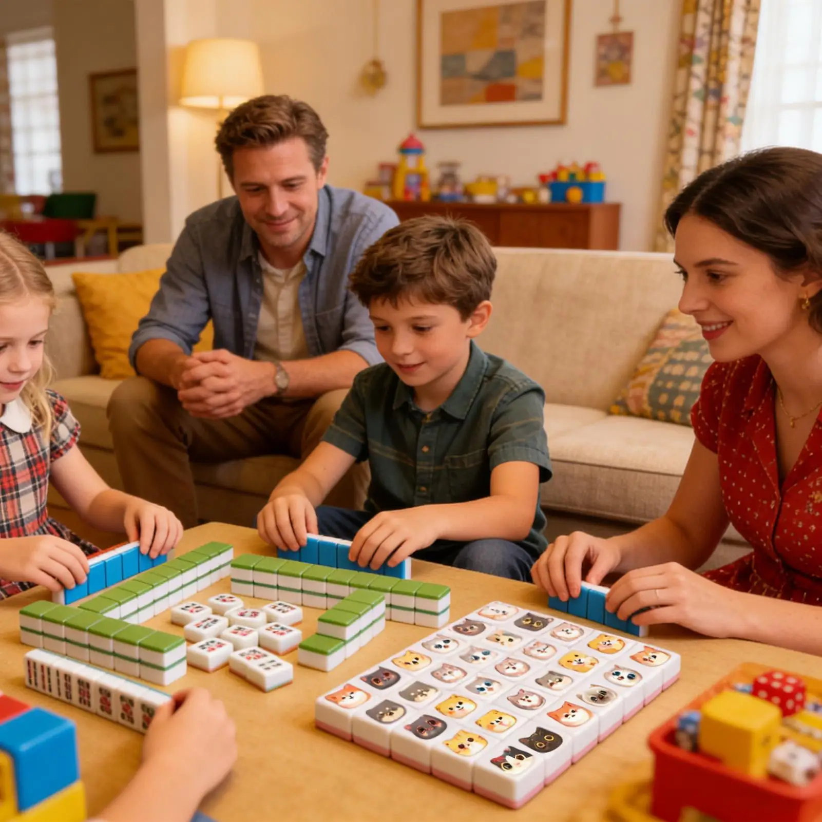 Juego de Mahjong infantil con banderas para fiestas al aire libre - imagen 3